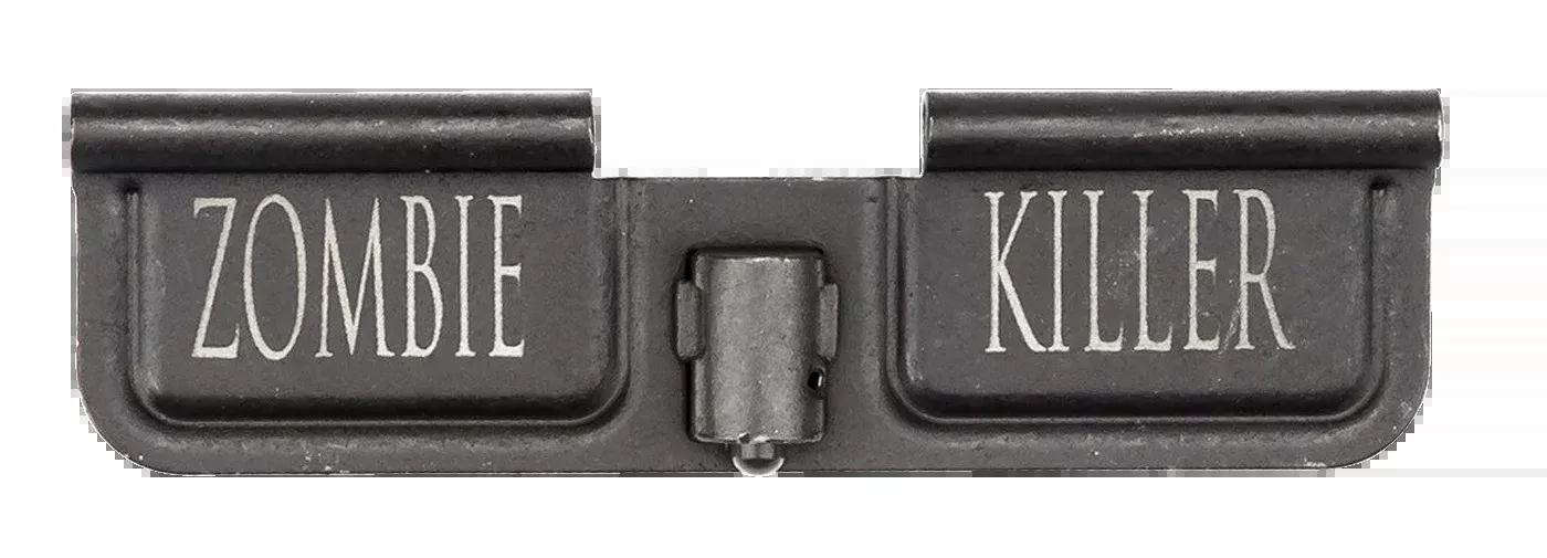 Spikes AR-15 Mil-Spec Steel Ejection Port Door Dust Cover, Zombie Killer Engraving SED7007