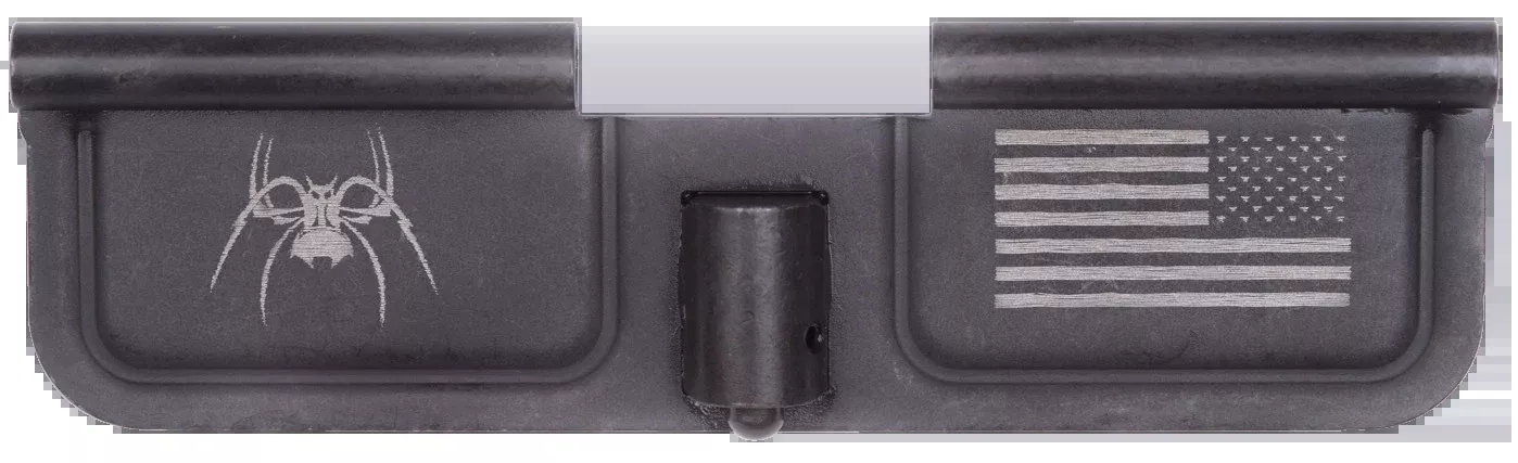 Spikes SED7010 Ejection Port Door Spider and Flag AR-15 Black Phosphate Steel