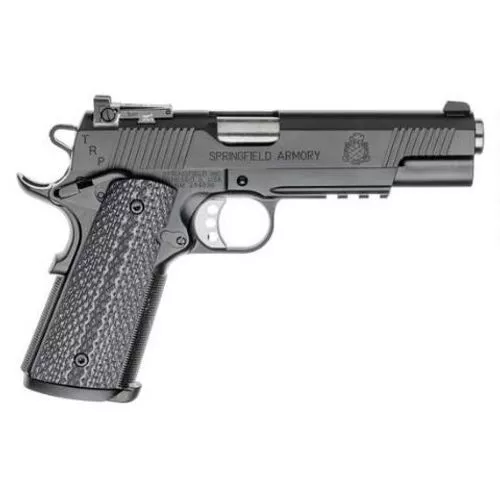 Springfield 1911 TRP Operator Semi Auto Pistol 45 ACP 5" Barrel 7 Rounds G10 Grips Armory Kote Black PC9105L