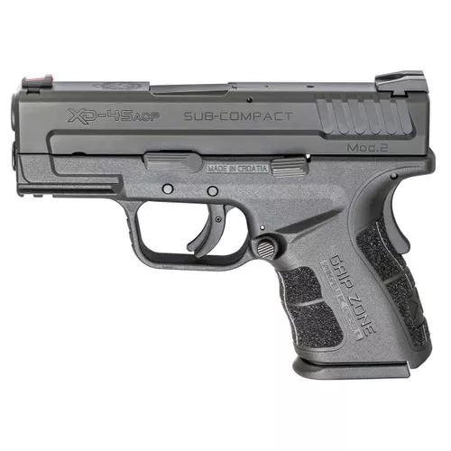 Springfield Armory XD45 Mod.2 .45 ACP 3.3" 9+1, 13+1 SubCompact Pistol With Notebook Carrying Case and Three Magazines