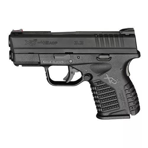 Springfield XDS 3.3 Single Stack 45ACP Black with Notebook