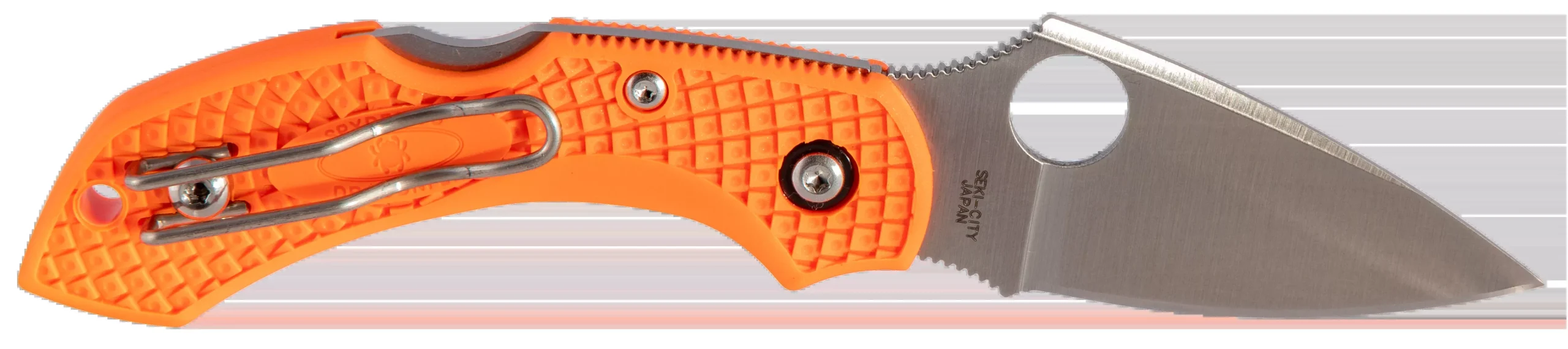 Spyderco Dragonfly 2 Lightweight Folding Knife, VG-10 Steel, Black FRN Handle, Plain Edge, C28PBK2