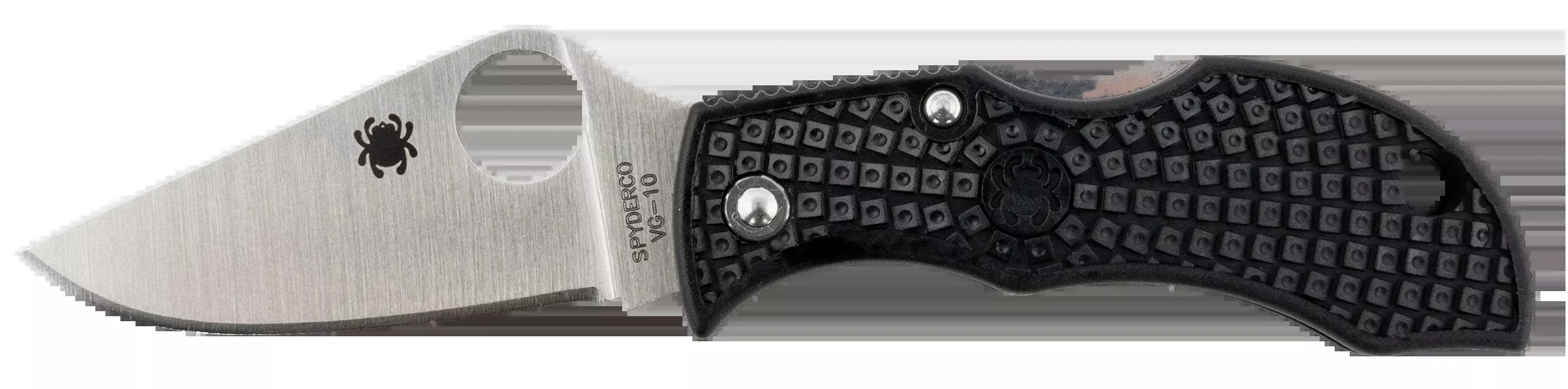 Spyderco Manbug Lightweight Folding Knife, VG-10 Stainless Steel, Black FRN - MBKP