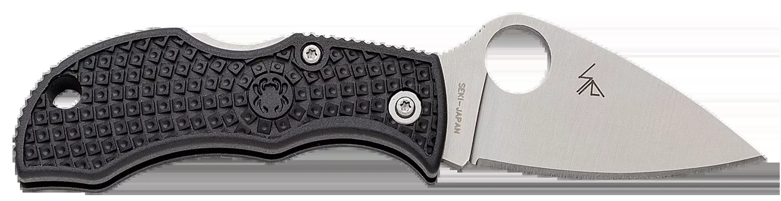 Spyderco Manbug Lightweight Folding Knife, VG-10 Stonewashed Blade, Black FRN Handle – MBKLFP