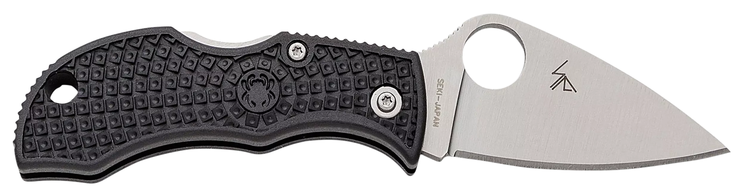Spyderco MBKLFP Manbug1.90" Stonewashed VG-10 SS Blade/ Black Textured FRN Handle