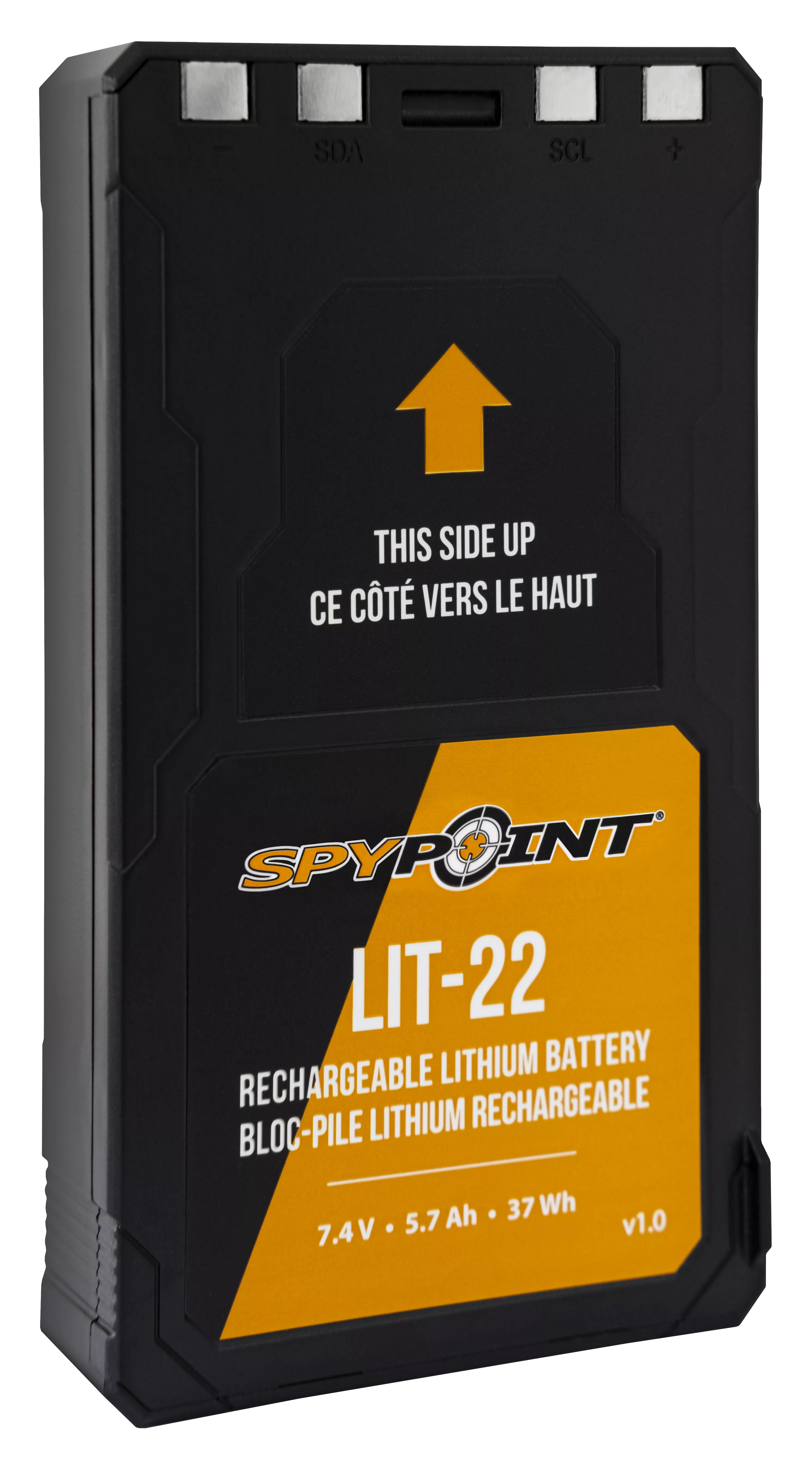 Spypoint 05549 LIT-22 Rechargeable Lithium Battery PackBlack 7.4 Volts