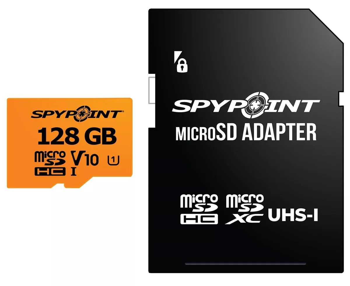 Spypoint 05887 Micro SD Memory CardBlack 128GB Memory