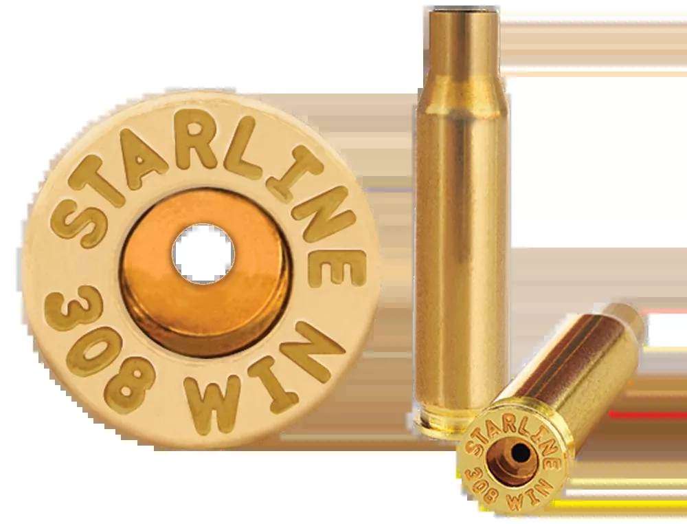 Starline Brass 308 Win/7.62x51mm NATO Unprimed Brass Cases 50 Per Bag