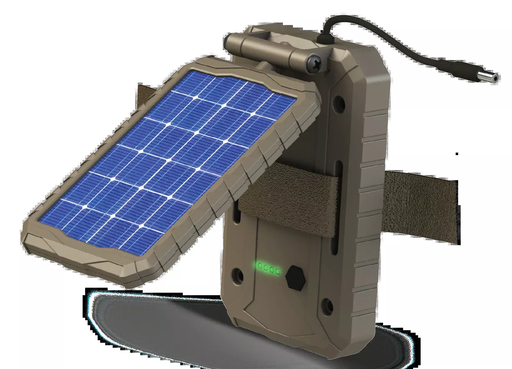 Stealth Cam Sol-Pak 12V Solar Battery Pack for Trail Cameras, Lithium-Ion 1000mAh, Brown STCSOLP