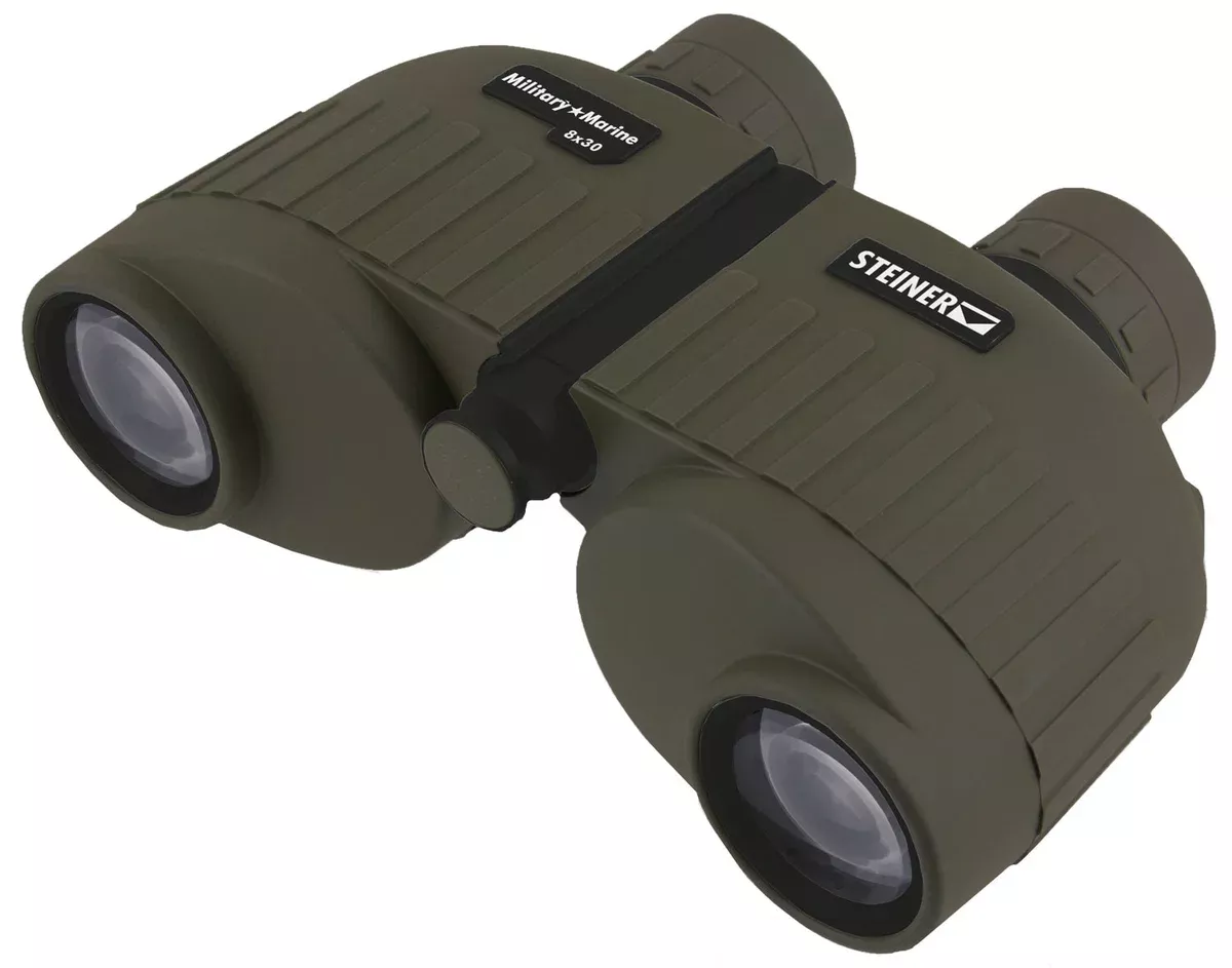 Steiner 2033 Military-Marine8x30mm Porro Prism, Sports-Auto Focus, OD Green Makrolon w/Rubber Armor