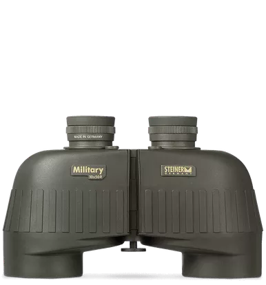 Steiner 2663 M1050 Laser Protection Filter 10x50mm SUMR Military Ranging Reticle Floating Prism Sports-Auto Focus, OD Green Makrolon w/Rubber Armor
