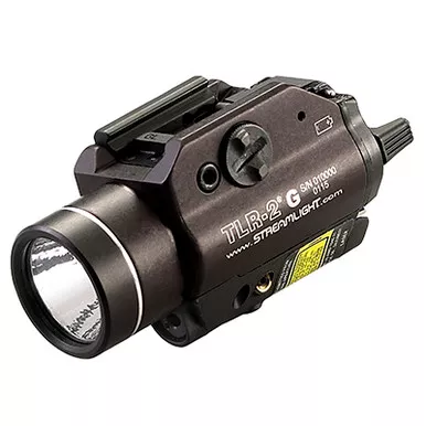 Streamlight 69250 TLR-2 G Rail Mounted Flashlight with Green Laser - 300 Lumens, 12,000 Candela, Black