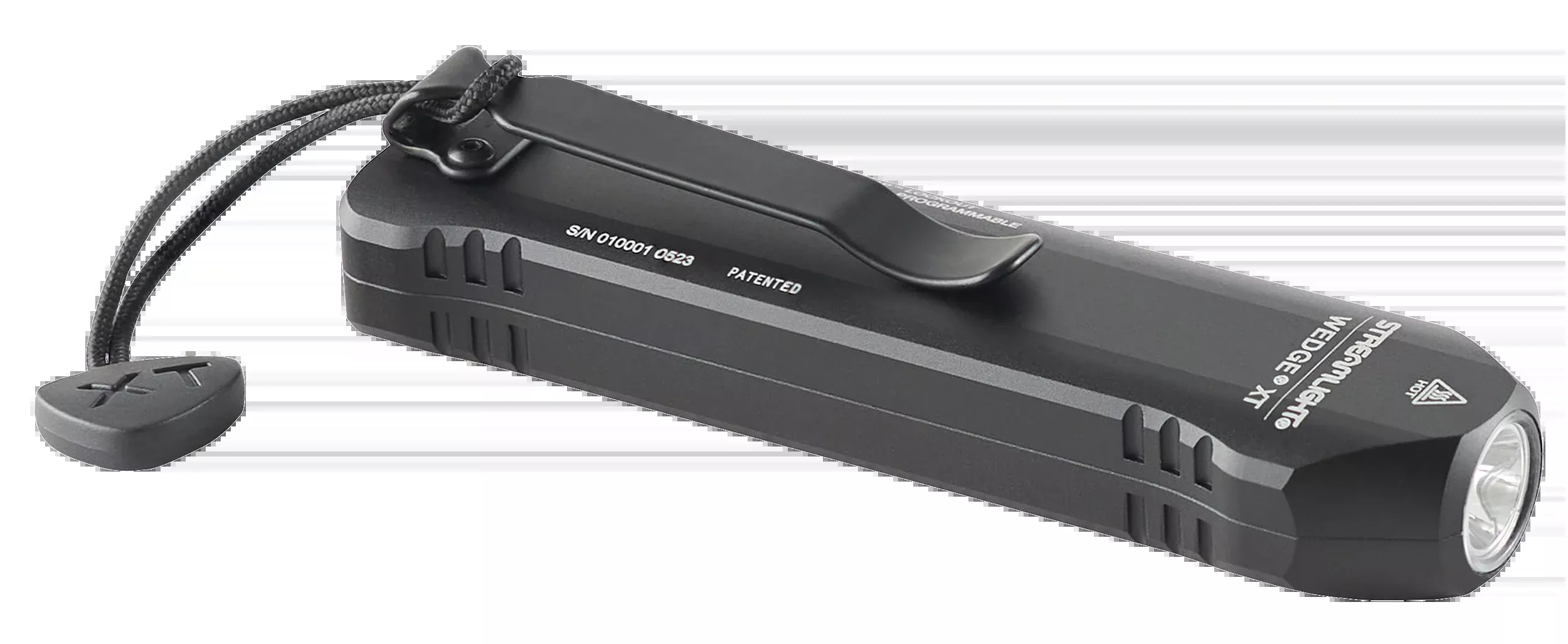 Streamlight Wedge XT Rechargeable EDC Flashlight, 500 Lumens, 87 m Beam, Black Aluminum - 88812