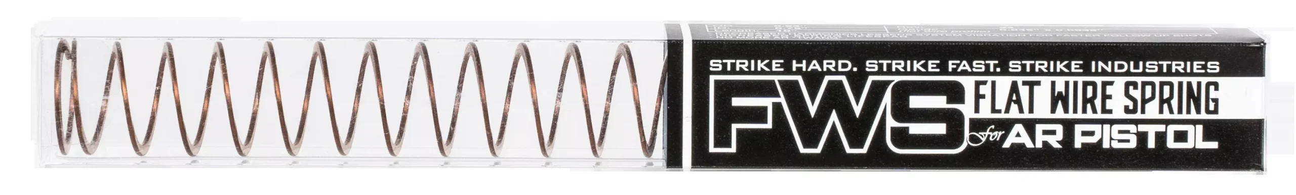 Strike AR Pistol Flat Wire Buffer Spring Upgrade for Pistol-Length Systems ARFWSP