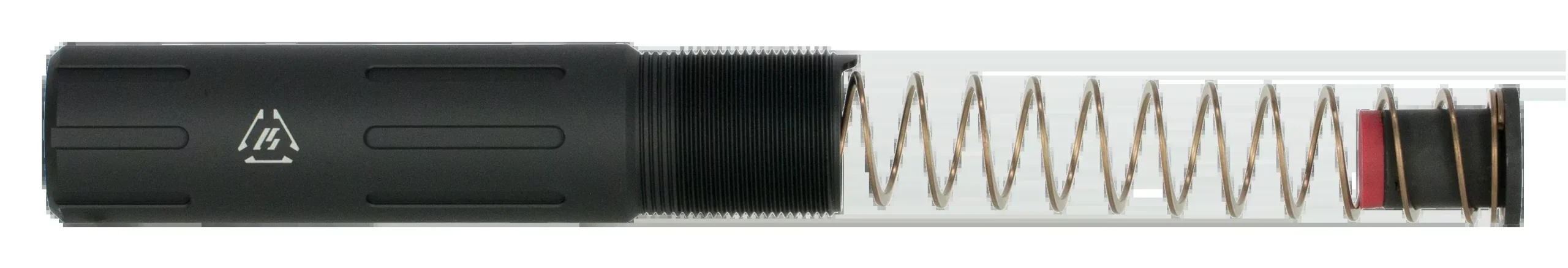 Strike AR Pistol Slick Buffer Tube Kit, 7075-T6 Black Anodized w/ Tungsten Buffer & Flat-Wire Spring ARSPRESLICKBK