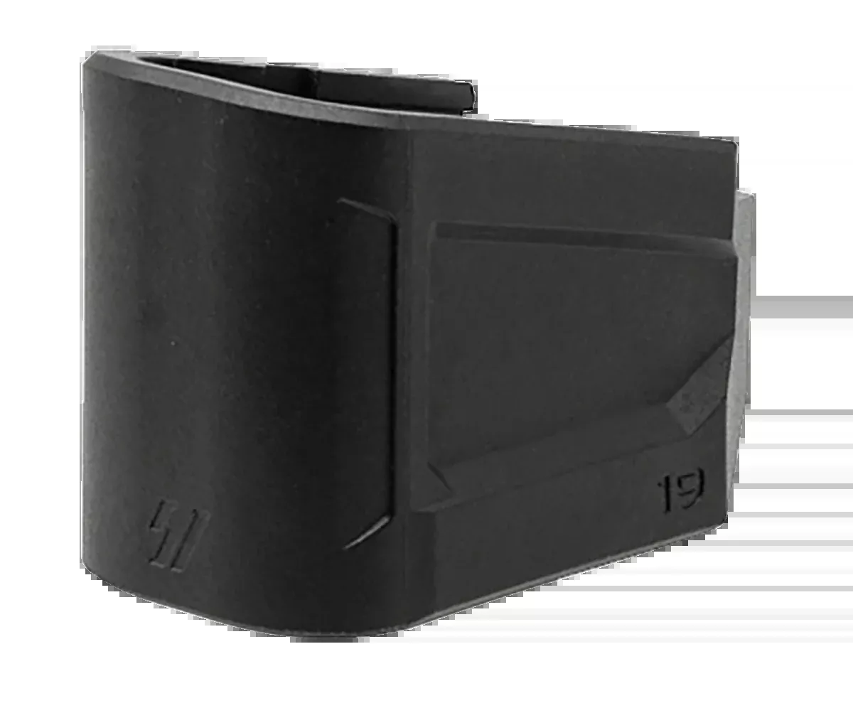 Strike Industries Enhanced Magazine Plate Extension +5 for Glock 19 9mm, Black Polymer EMPG19