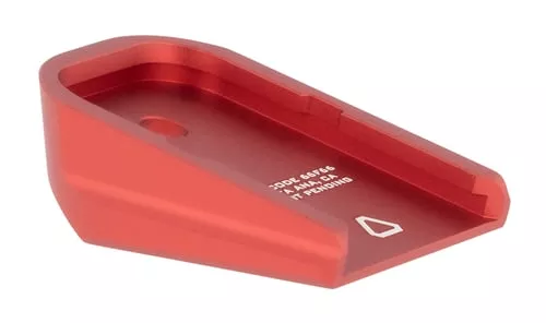 Strike Industries GALBPRED Base PlateCompatible w/Glock Except 20/21/26/27/33/39, Red Aluminum