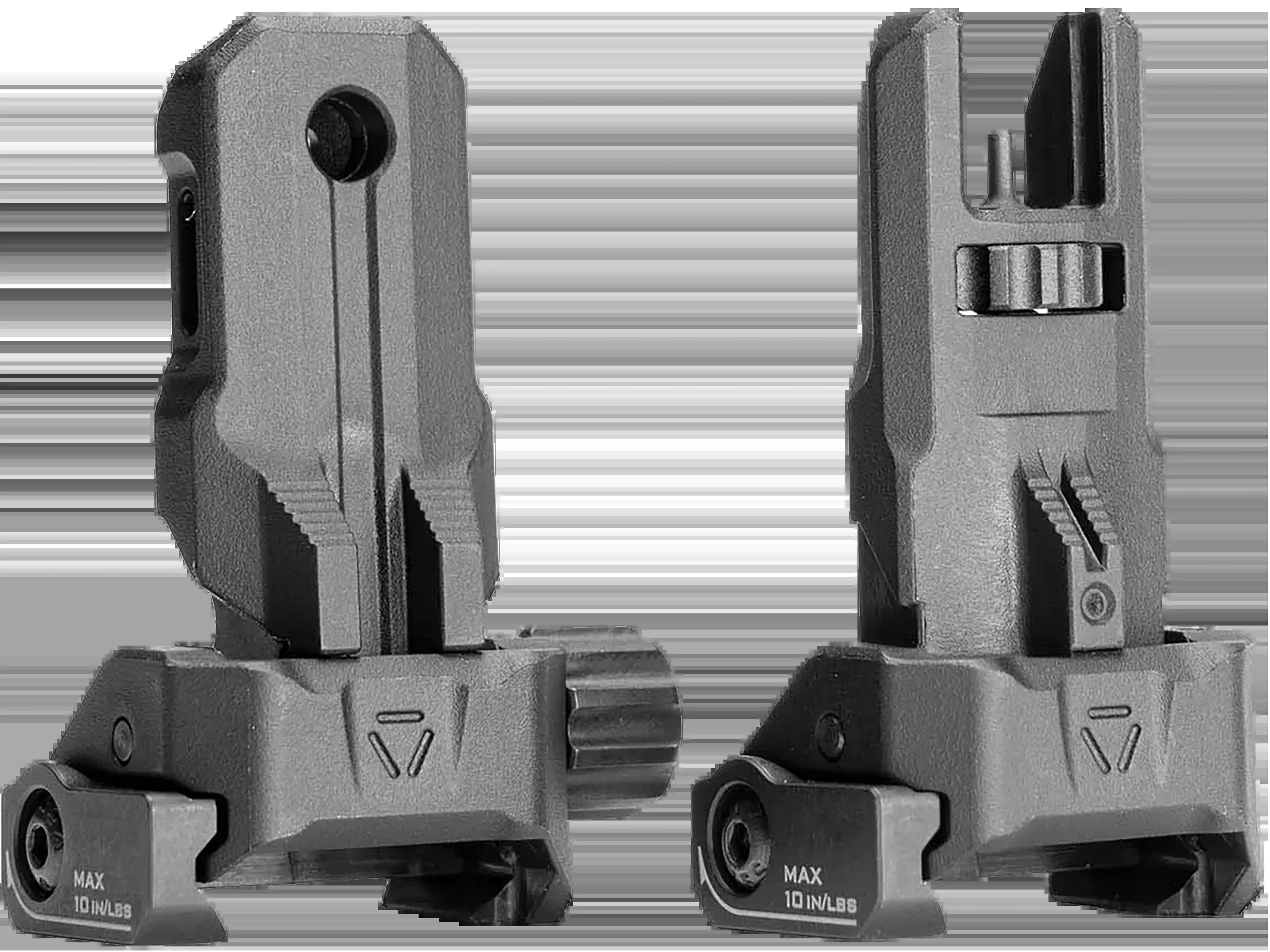 Strike Industries Polymer Backup Sight Set for AR-15, Folding Dual-Aperture, Tool-less Adjustments SPBUS