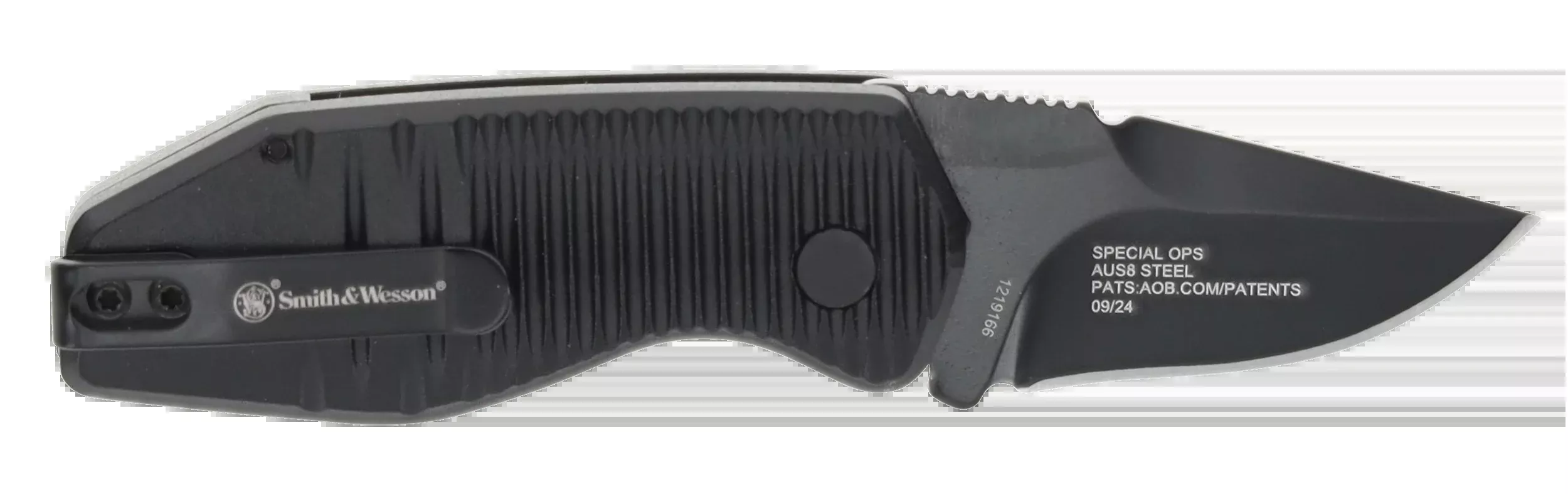 SW Knives Special Ops Mini Automatic Folding Knife, 1.9 in AUS-8A Drop Point, Aluminum Handle 1219165