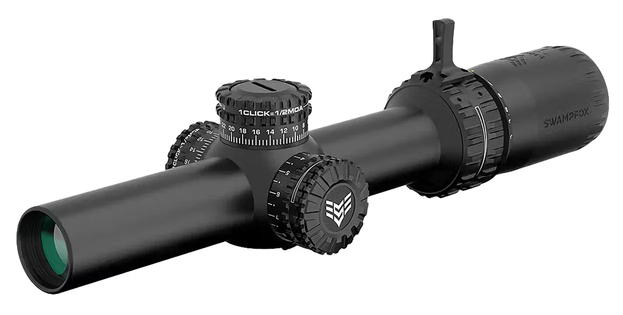 Swampfox Optics ARH16241GM ArrowheadBlack 1-6x24mm 30mm Tube Guerrilla Dot MOA Green Reticle