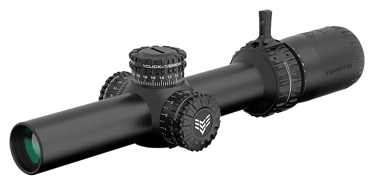 Swampfox Optics ARH16241RL ArrowheadBlack 1-6x24mm 30mm Tube Guerrilla Dot MIL Red Reticle