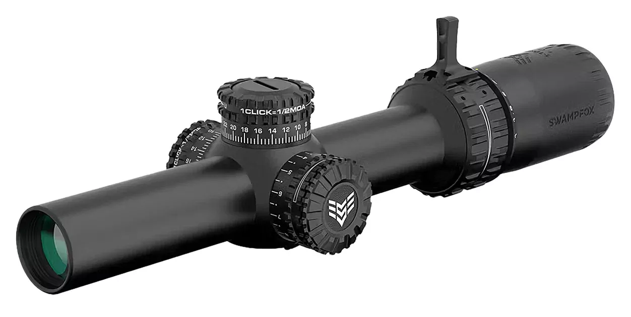 Swampfox Optics ARH18241GB ArrowheadBlack 1-8x24mm 30mm Tube Guerrilla Dot BDC Green Reticle