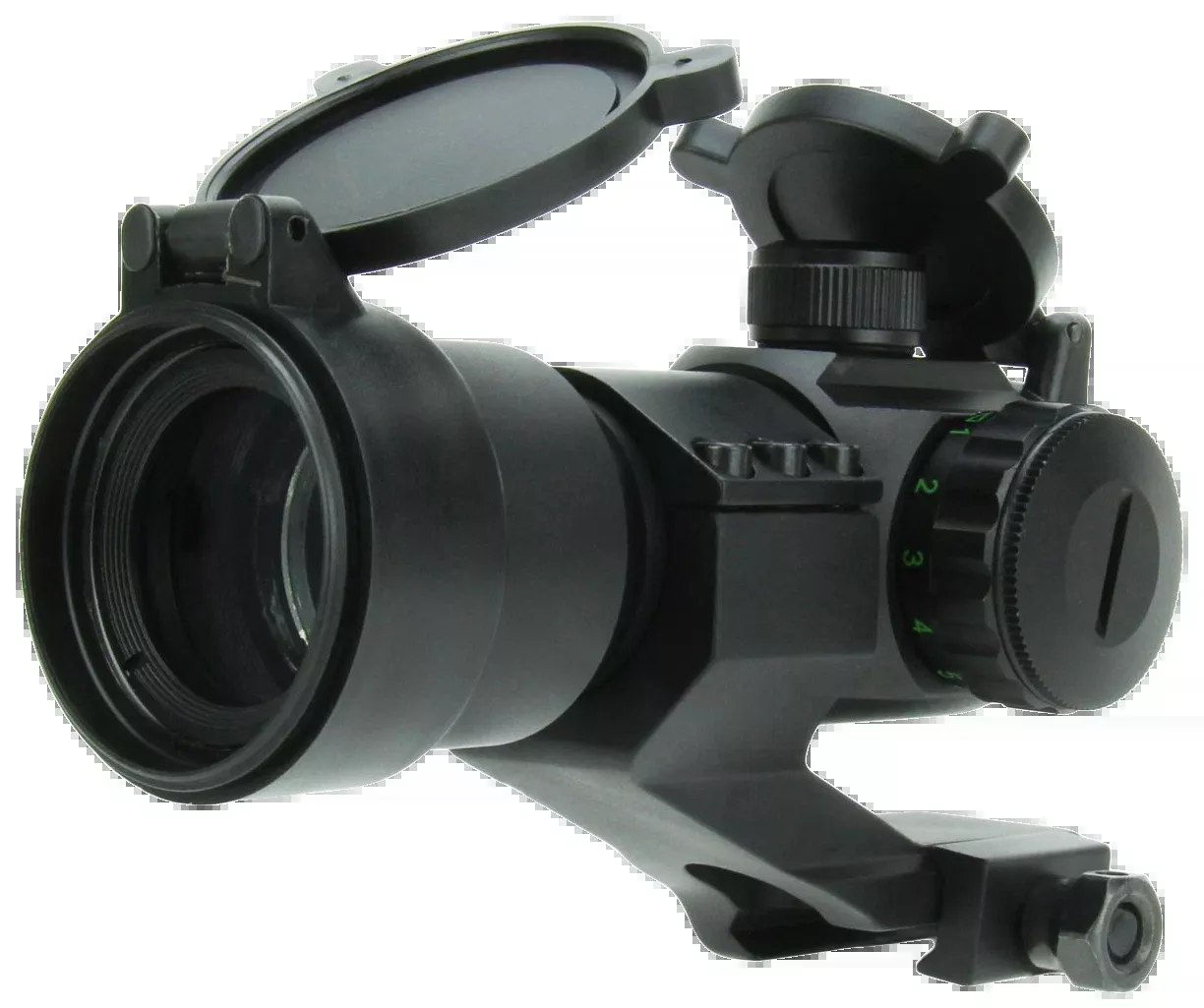 TacFire 1x30mm Dual-Illuminated Red/Green Dot Sight, 2 MOA, Cantilever Mount, IPX4 – RD004