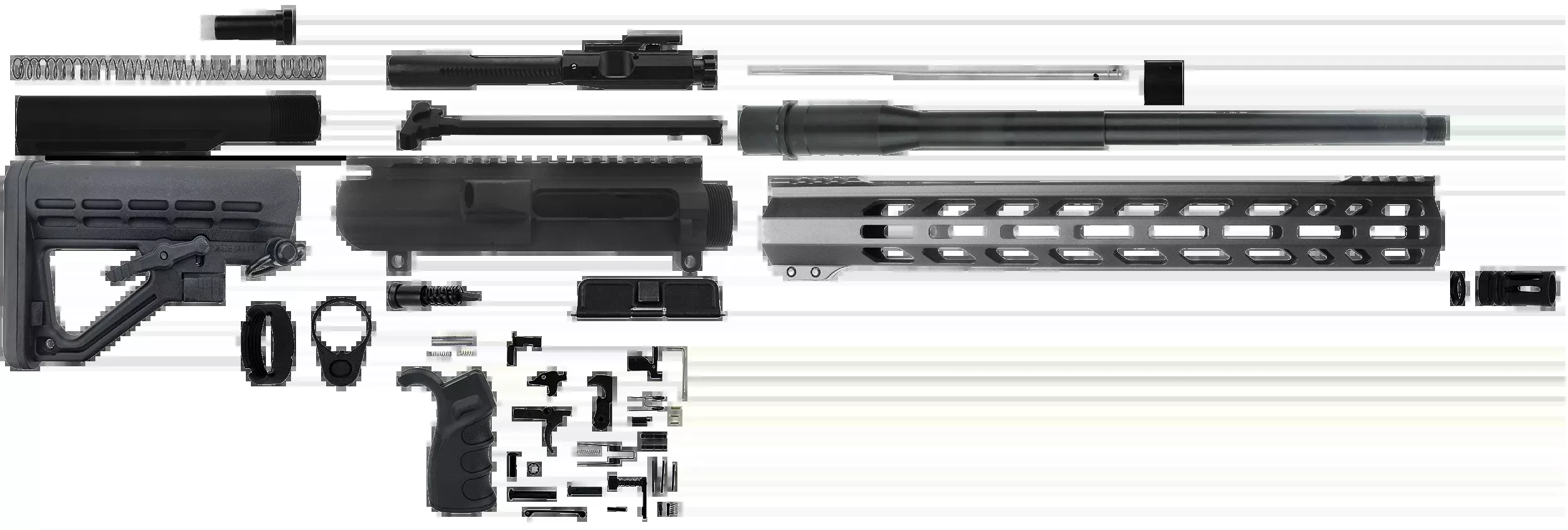 TacFire .308 Winchester AR-Platform Rifle Kit, 16in Barrel, Black Finish SSRK308LPK16N