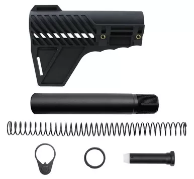 TacFire AR-15 6-Position Pistol Stabilizing Arm Brace Kit - Black