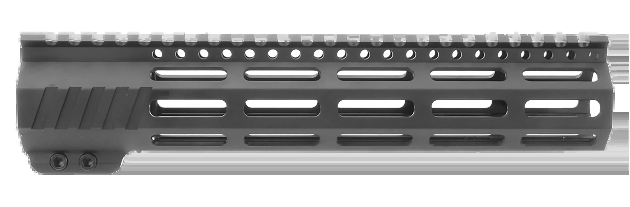 TacFire HG25-10 10in M-LOK Free-Float AR-15 Handguard, 6061-T6 Hardcoat Anodized HG2510