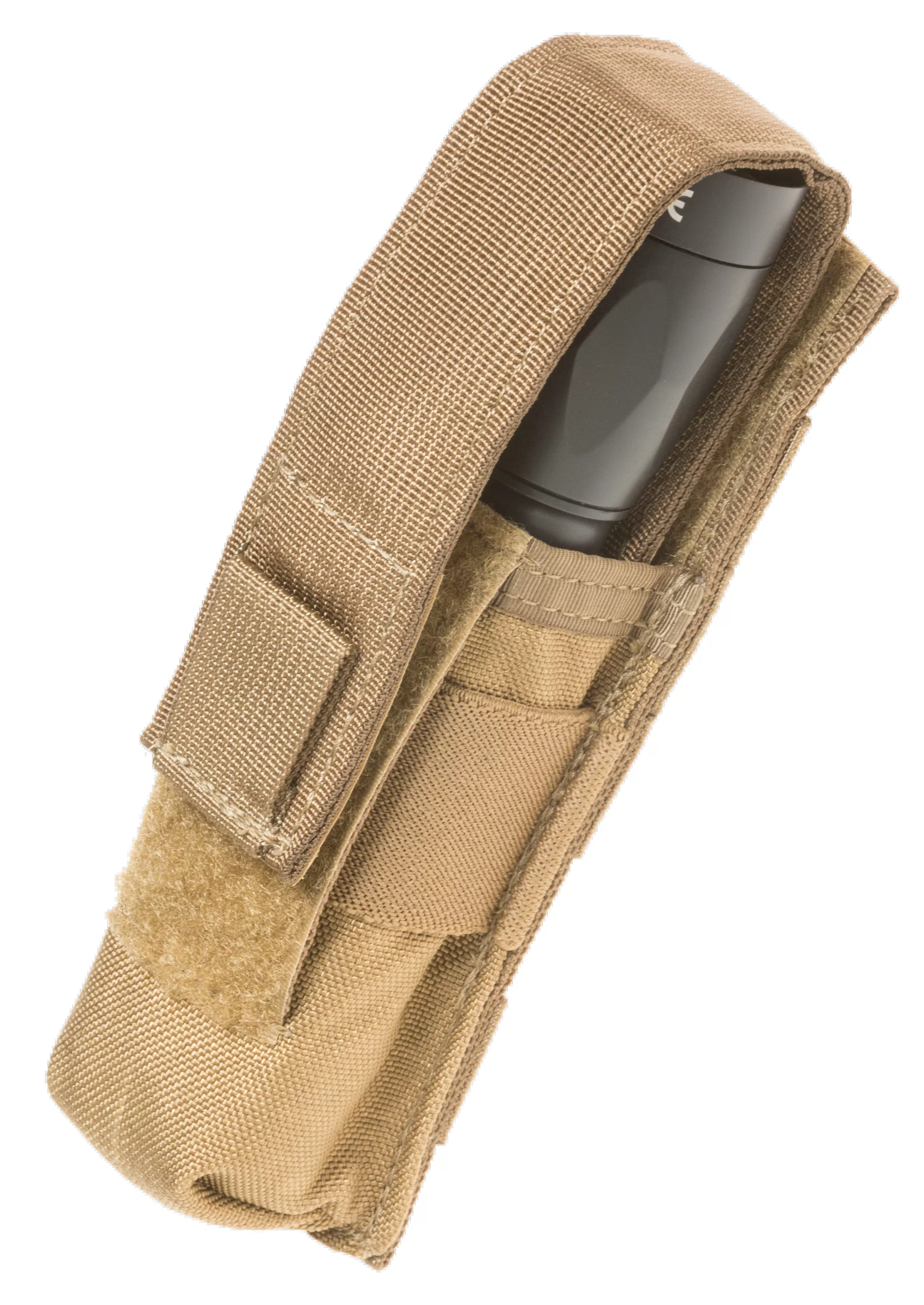 Tacshield Suppressor/Light Pouch, 1000D Cordura Nylon, Coyote, fits 1.625 in x 9 in suppressors - T4001CY
