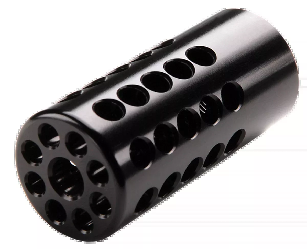 Tactical Solutions X-Ring 10/22 Compensator, 1/2x28 Threads, .920in OD, Gloss Black 1022CMPBLK