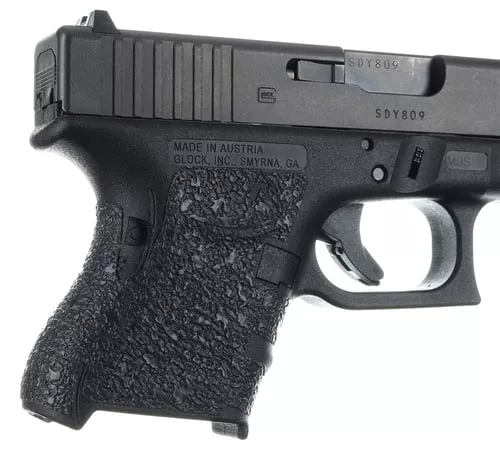 Talon Grips 116R Adhesive GripCompatible w/Glock 26/27/28/33/39 Gen4 w/No Backstrap, Black Textured Rubber