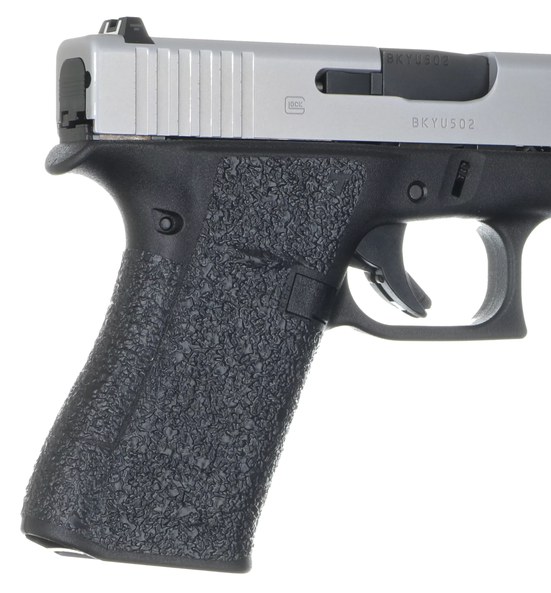 Talon Grips 385R Adhesive GripTextured Black Rubber for Glock 43X, 48