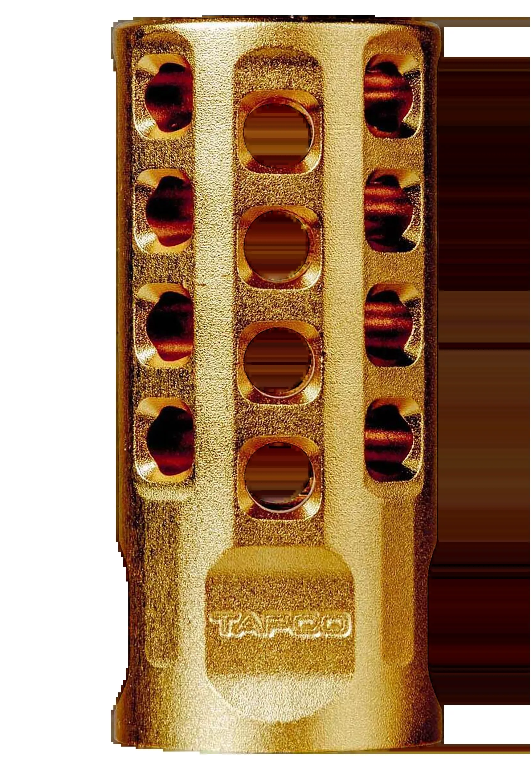 Tapco 10/22 Muzzle Brake, Gold Anodized Aluminum, 1/2x28 Thread, .920 Bull Barrel TAP22032