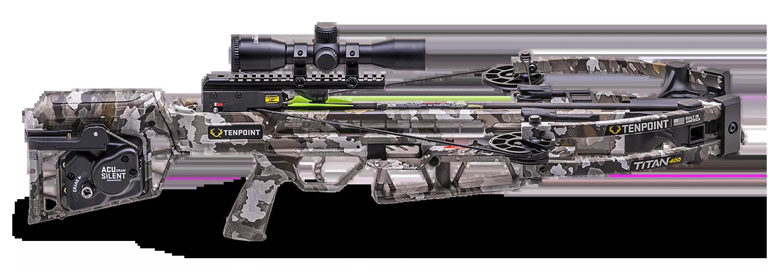 TENPOINT Titan 400 Crossbow with ACUdraw Silent, 215-lb Draw, 33 in Length - CB240477556