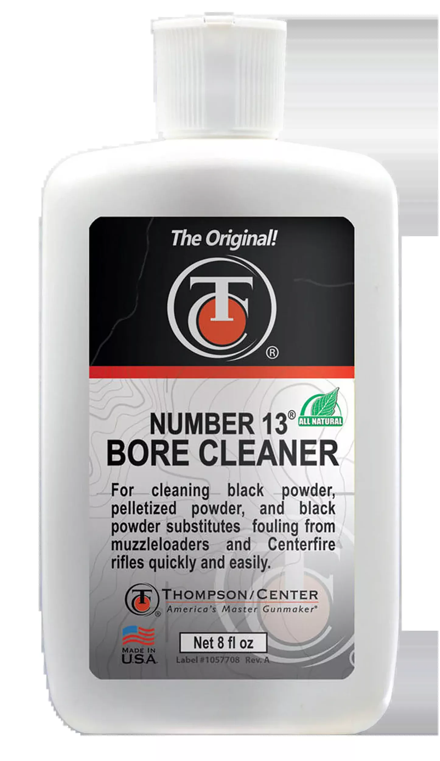 Thompson Center Arms Number 13 Bore Cleaner, 8 oz Odor-Free Squeeze Bottle Gun Solvent – 9018R