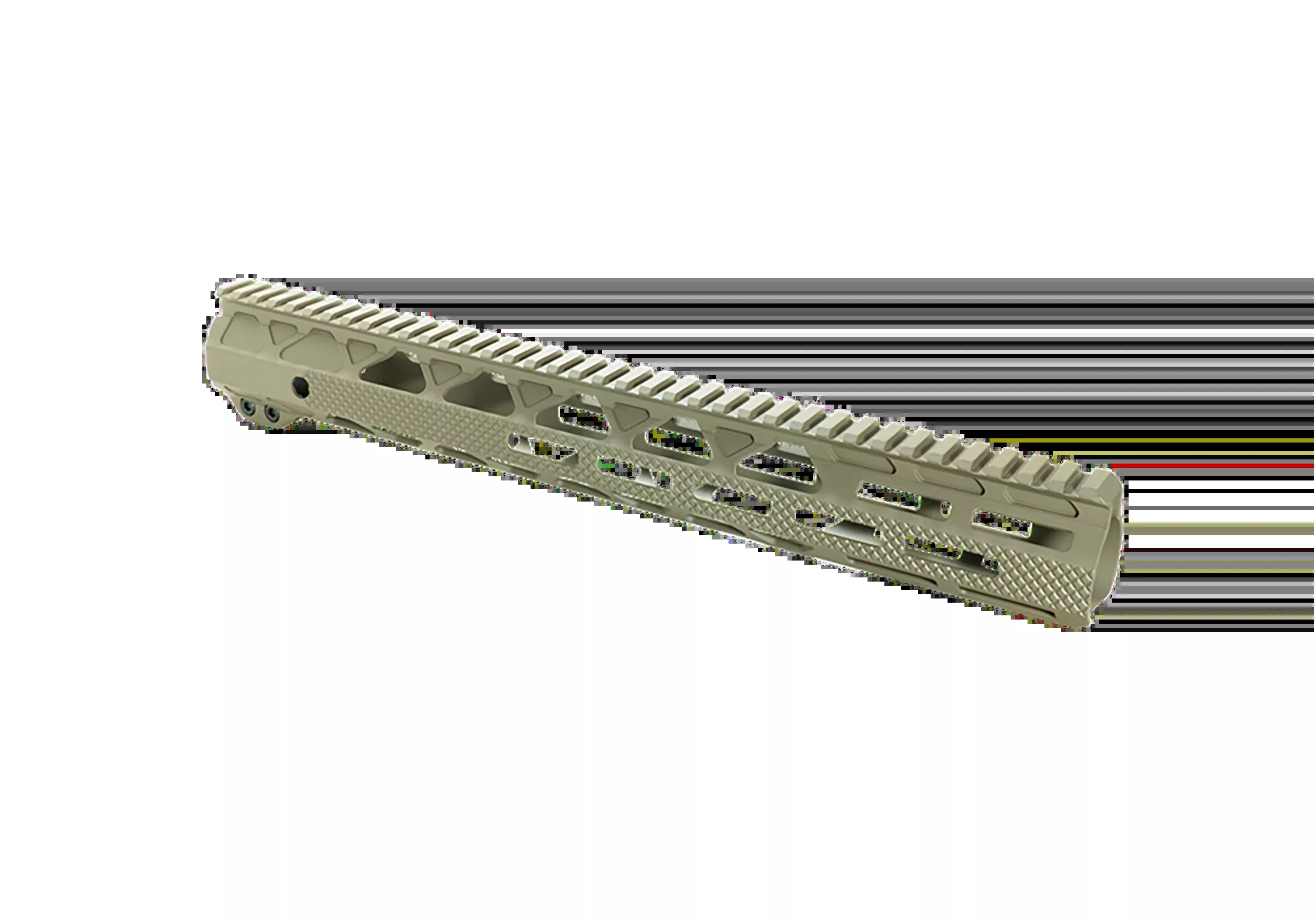 Timber Creek Outdoors 10in M-LOK AR-15 Handguard w/ Picatinny Top Rail, Greyman G10HGD