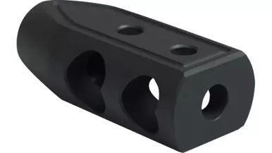 Timber Creek Outdoors 65HBBLC Heart Breaker Muzzle Brake -Black Cerakote,5/8"-24 tpi Threads, for 6.5 Grendel AR-Platform