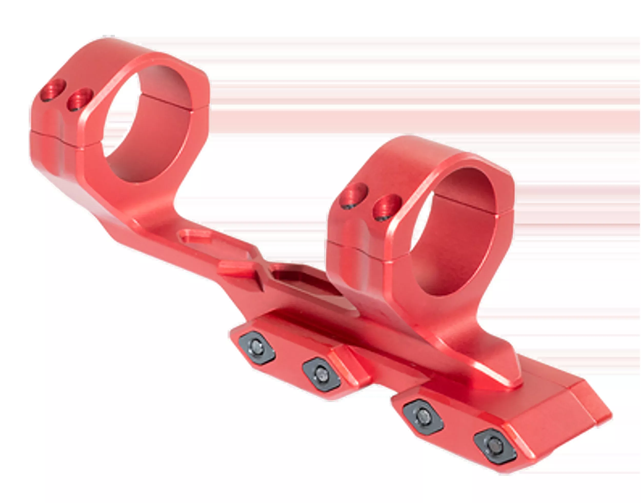 Timber Creek Outdoors Enforcer Cantilever Scope Mount, 34mm Tube, Red Aluminum - E1CSM34R