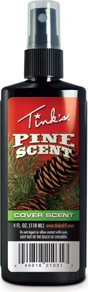 Tink's Pine Cover Scent Spray for Hunting, Long-Lasting Odor Mask, 4 fl oz Bottle — W5905