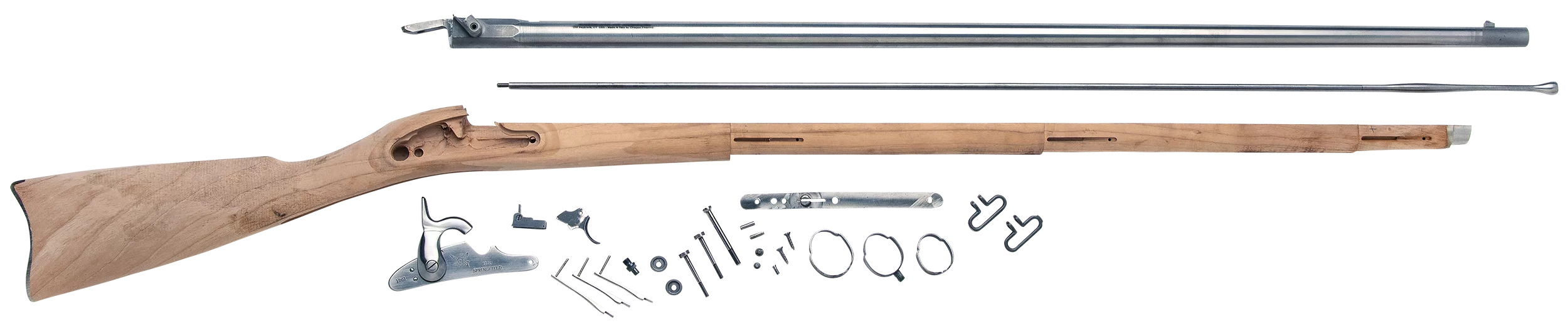 Traditions KR6186100 1861 Springfield58 Cal Percussion 40" Natural Stainless Rifled Barrel Unfinished Walnut Stock Sidelock Action