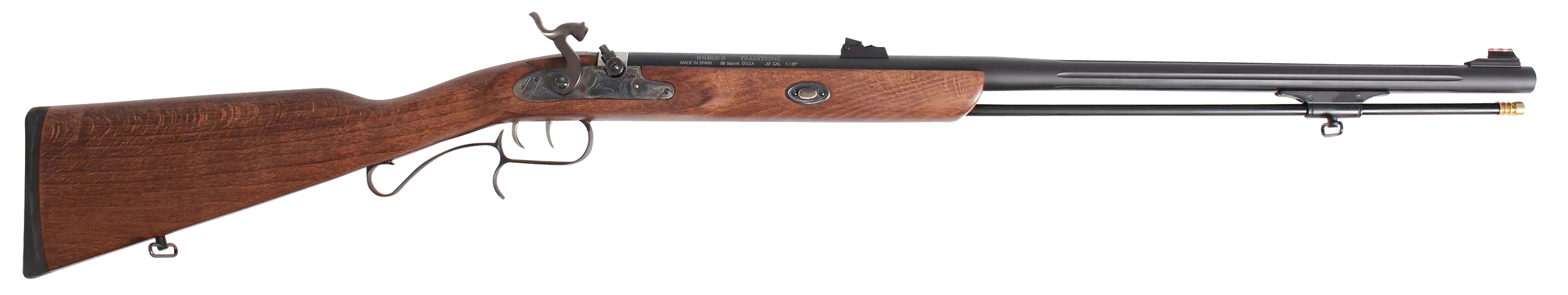 Traditions R392001 ShedHorn50 Cal Musket 26" Black Cerakote Fluted Barrel, Fixed HardwoodStock