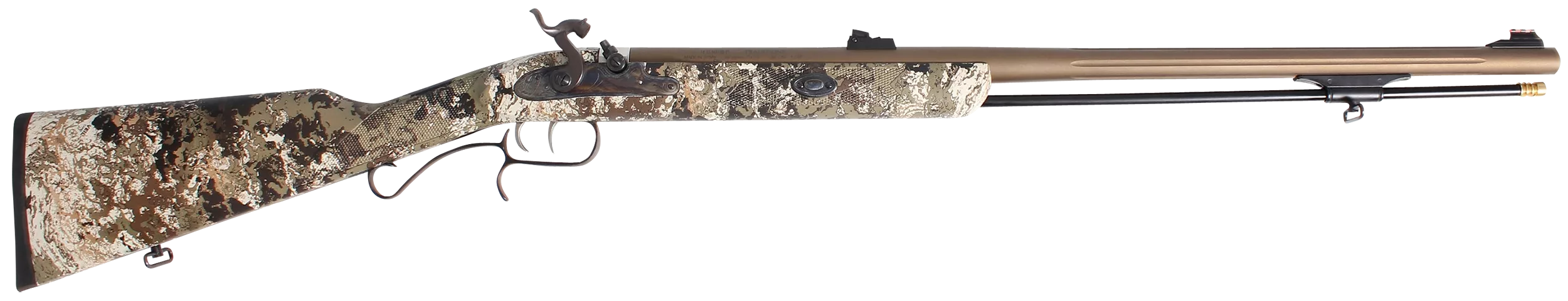 Traditions R3980525 ShedHorn50 Cal Musket 26" Fluted, Stainless Barrel/Rec, Veil Wideland Synthetic Stock, Williams Fiber Optic Sights, Accelerator Breech Plug