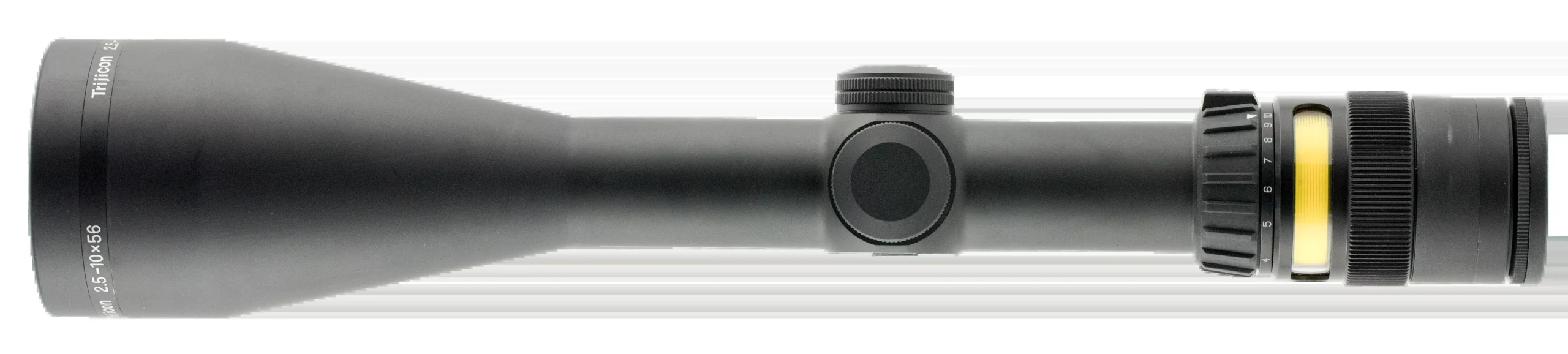 Trijicon 200023 AccuPointBlack Hardcoat Anodized 2.5-10x56mm 30mm Tube Illuminated Duplex Crosshair W/Amber Dot Reticle