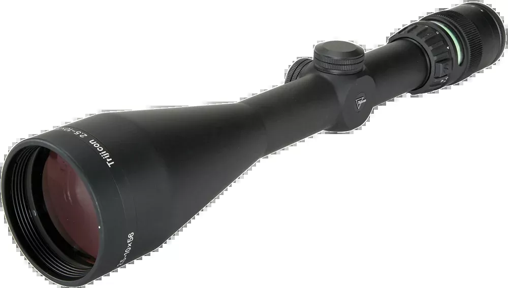 Trijicon 200028 AccuPointBlack Hardcoat Anodized 2.5-10x56mm 30mm Tube Illuminated Mil-Dot Crosshair W/Green Dot Reticle