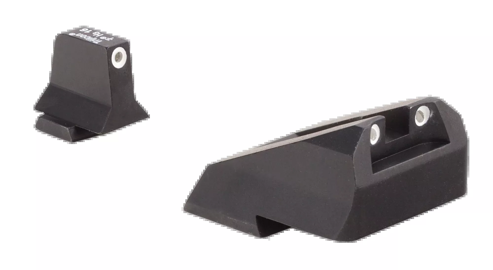 Trijicon 600900 Suppressor/Optic Height SightsGreen/Tritium White Outline Front Sight-Green/Tritium White Outline Rear Sight Smith & Wesson M&P/M&P M2.0