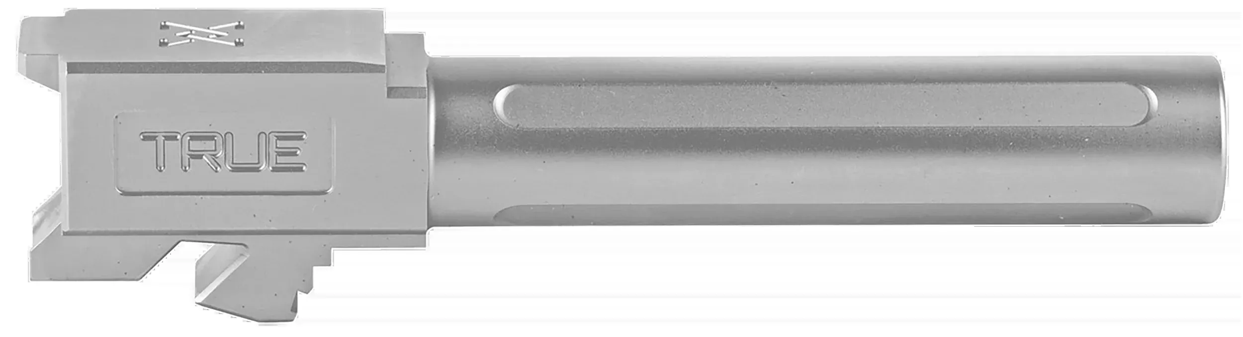 True Precision Glock 19 9mm Luger 4" Fluted Drop-In Barrel - Satin Stainless