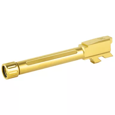 True Precision Glock 48 9mm Threaded Barrel - 9MM, Includes Thread Protector, Gold TiN