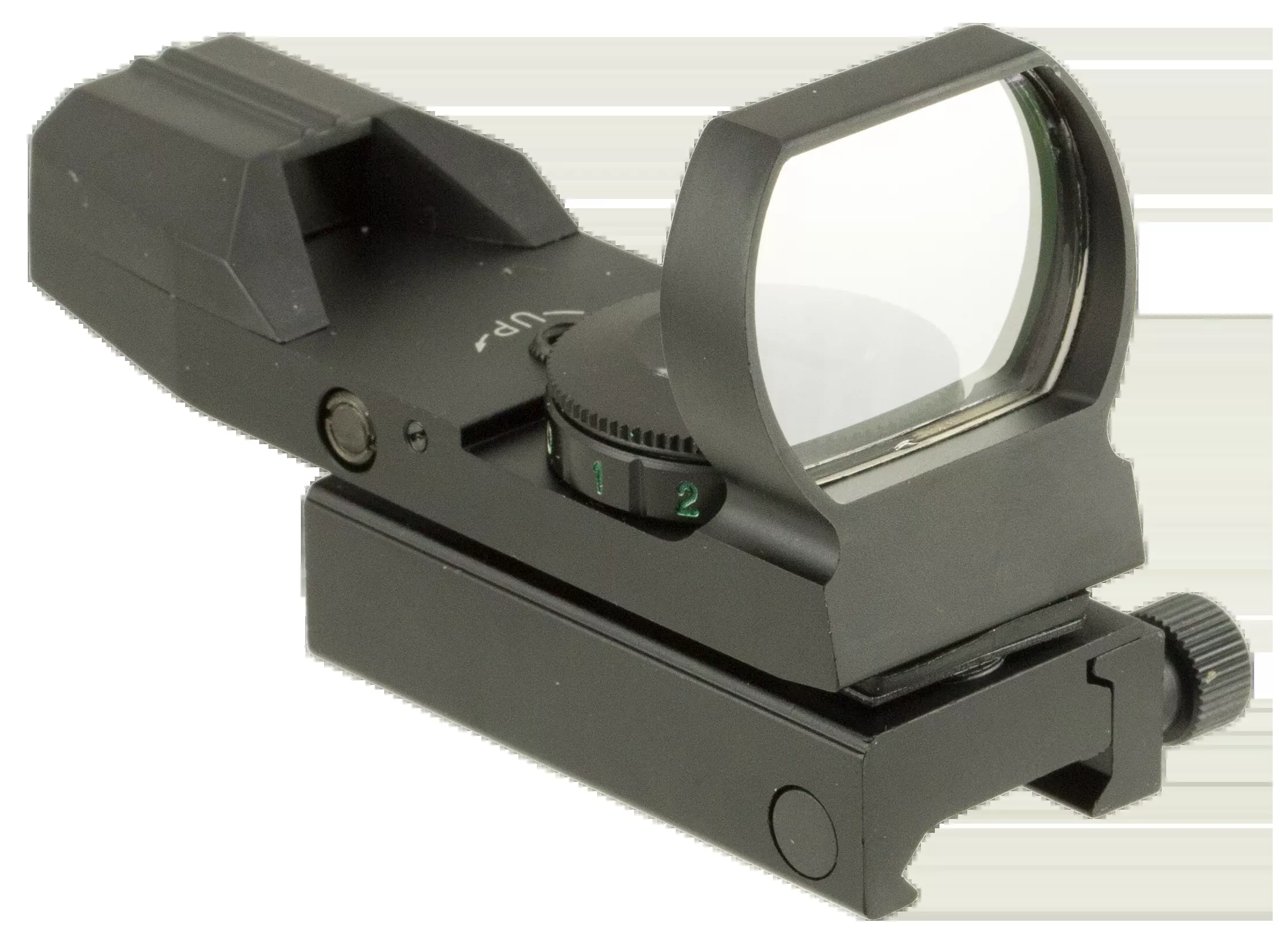 Truglo Dual-Color Open Red Dot Sight, 1x 34mm Window, 5 MOA Reticle, Weaver Mount – TG8370B